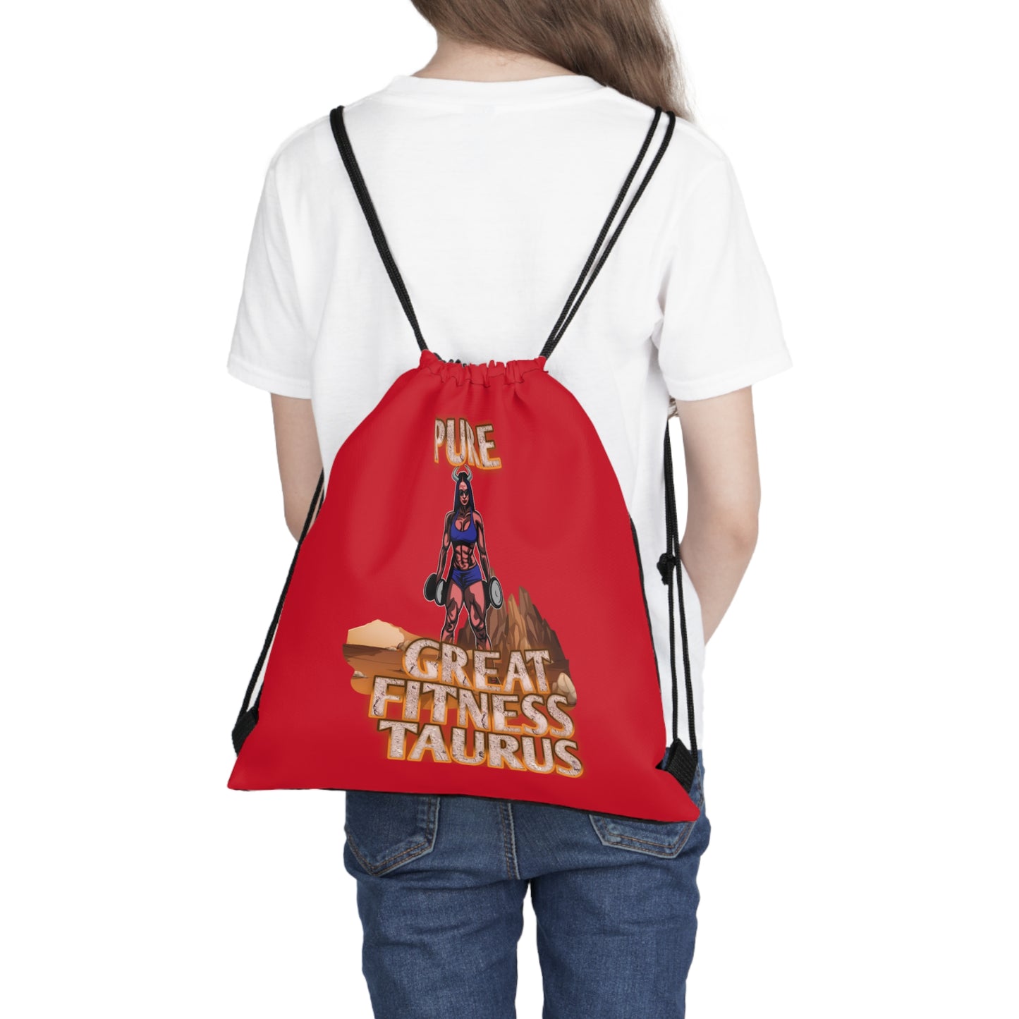 Outdoor Drawstring Bag Red Female Taurus