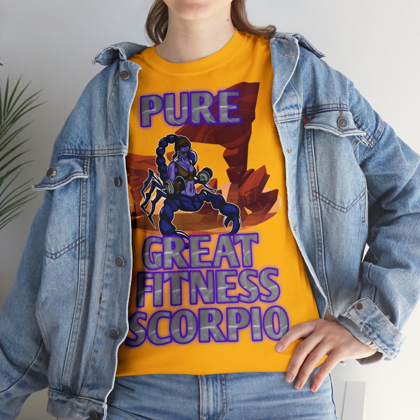 Unisex Heavy Cotton Tee Female Scorpio