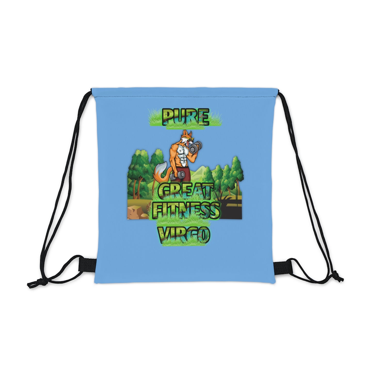 Outdoor Drawstring Bag Blue Male Virgo