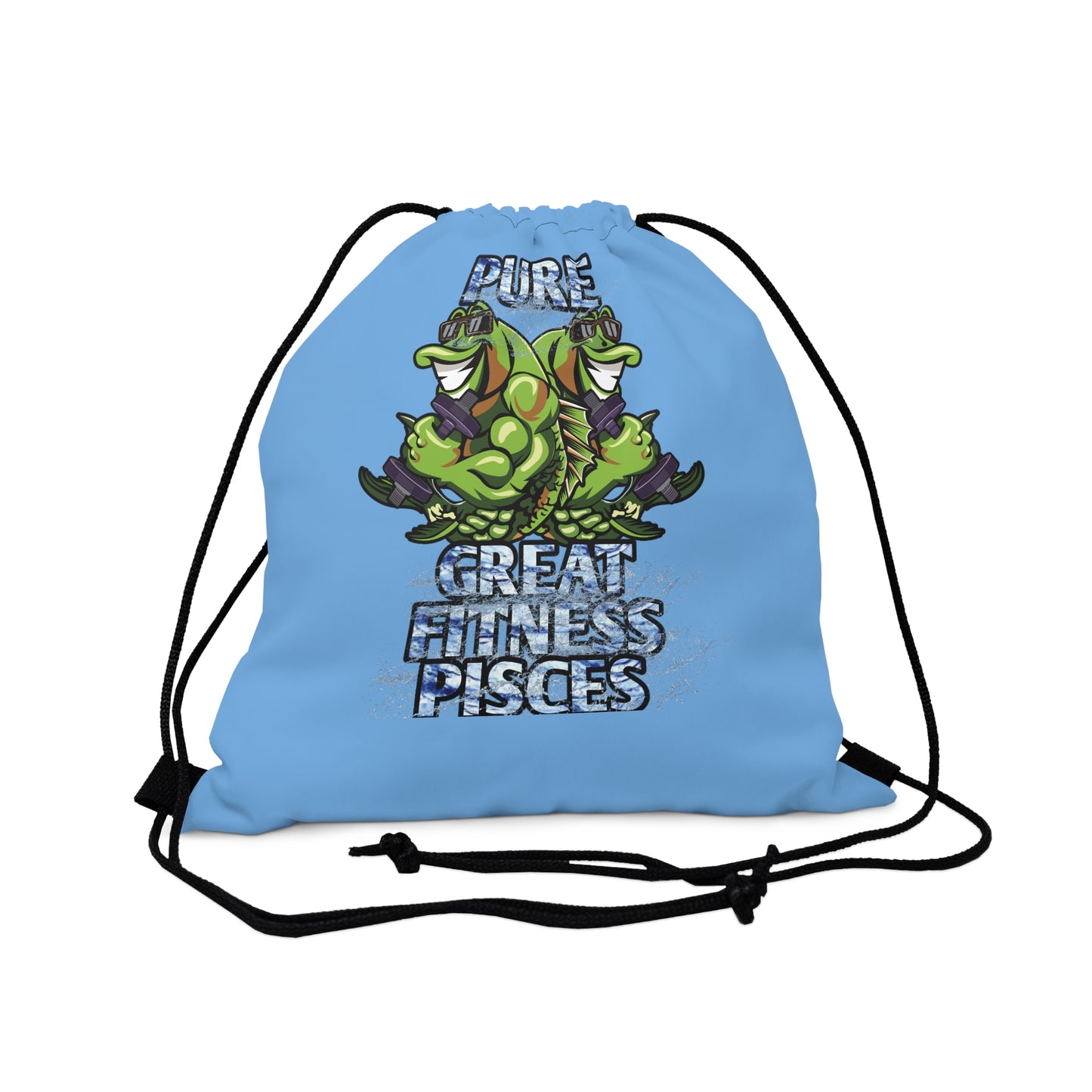 Outdoor Drawstring Bag Blue Male Pisces