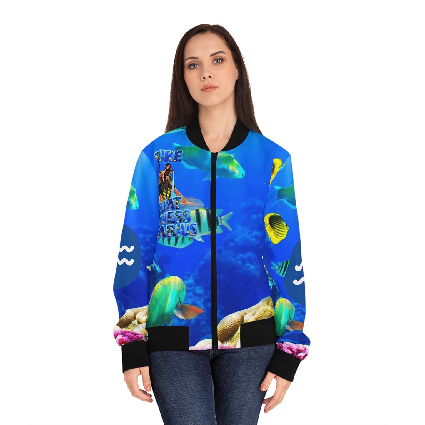 Women's Bomber Jacket Aquarius