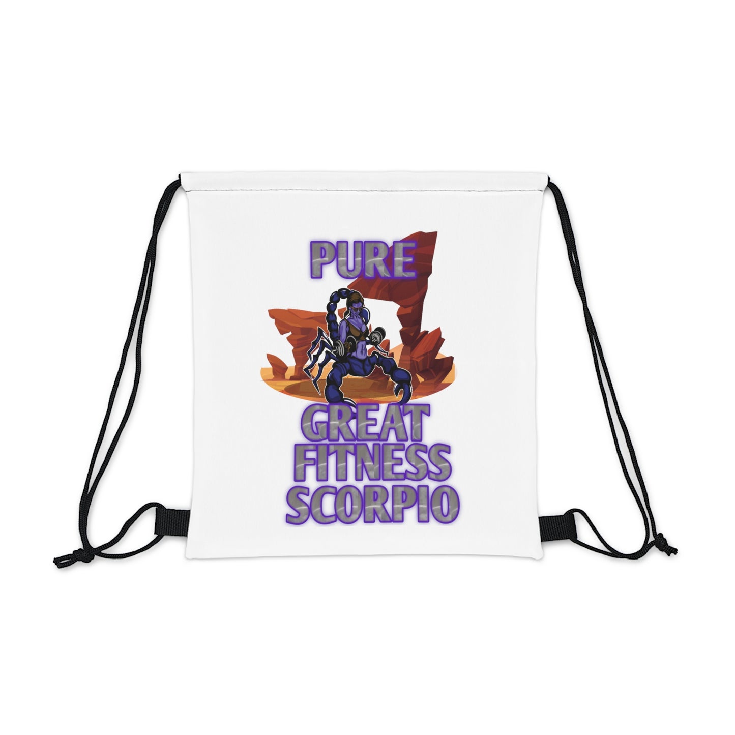 Outdoor Drawstring Bag White Female Scorpio