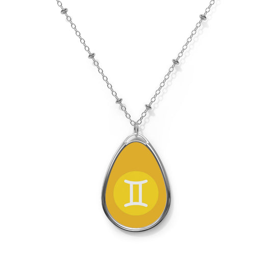 Zodiac Necklace Gemini Pendant