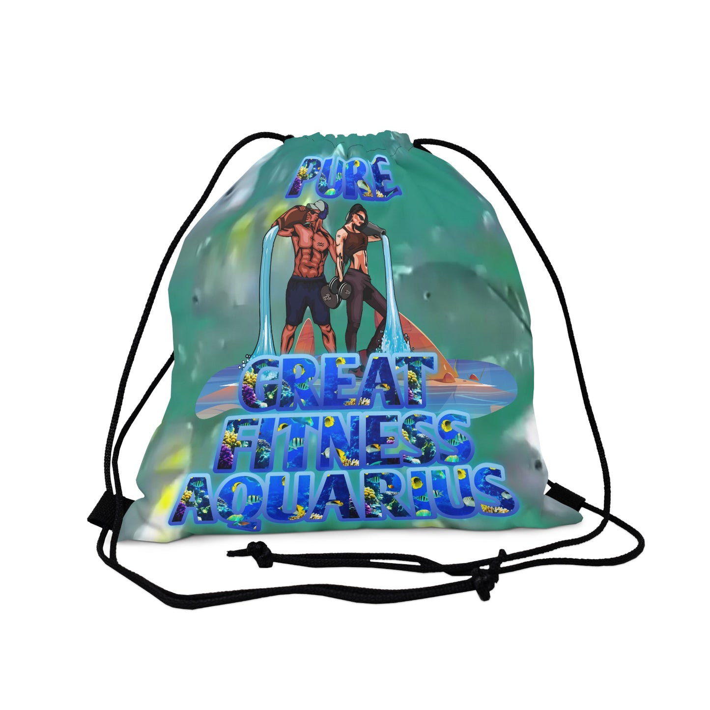 Outdoor Drawstring Bag Aquarius