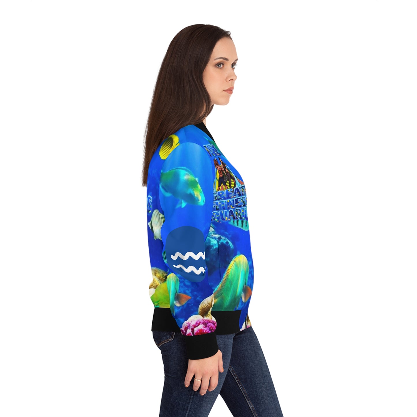 Women's Bomber Jacket Aquarius