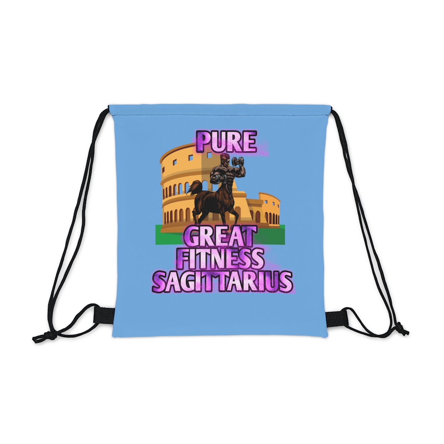 Outdoor Drawstring Bag Blue Male Sagittarius