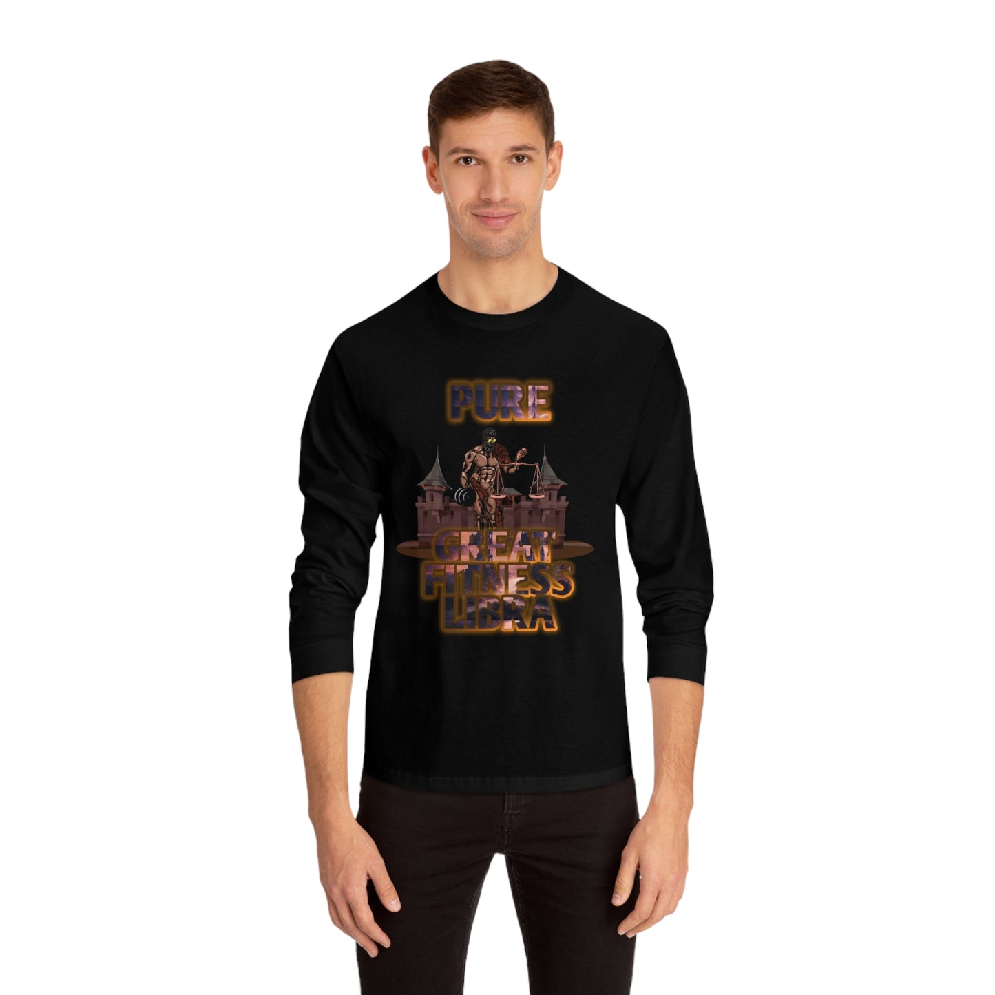 Unisex Classic Long Sleeve T-Shirt Male Libra