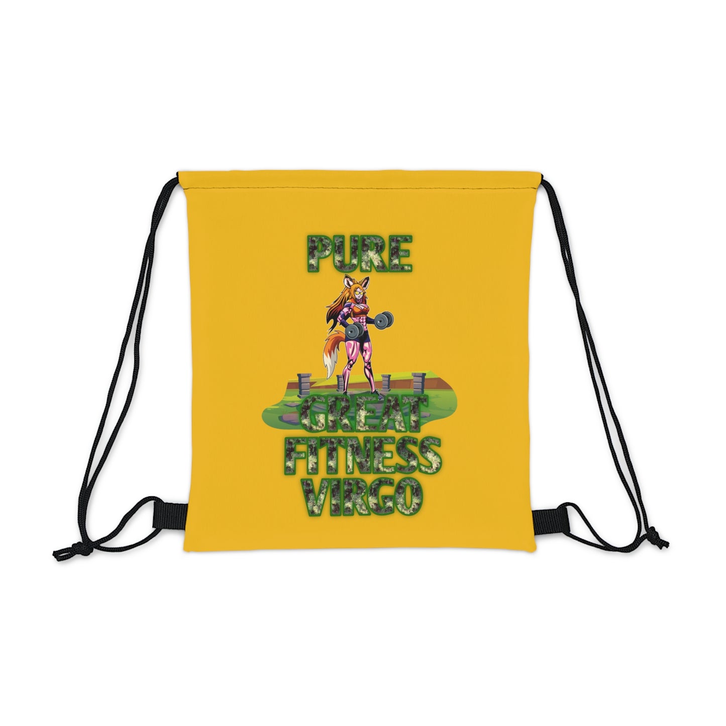 Outdoor Drawstring Bag Yellow Female Virgo