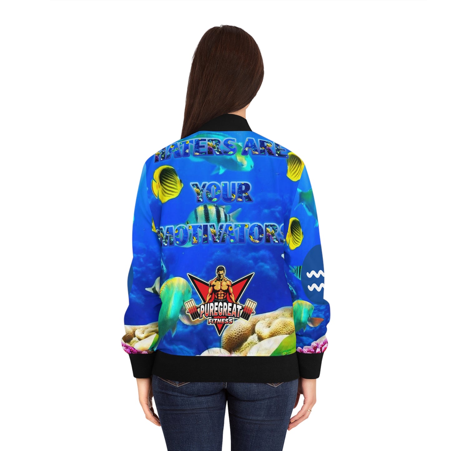 Women's Bomber Jacket Aquarius