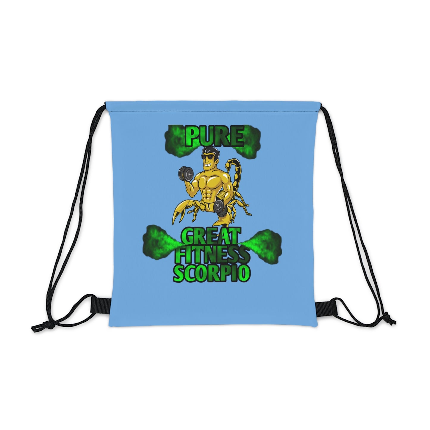 Outdoor Drawstring Bag Blue Male Scorpio