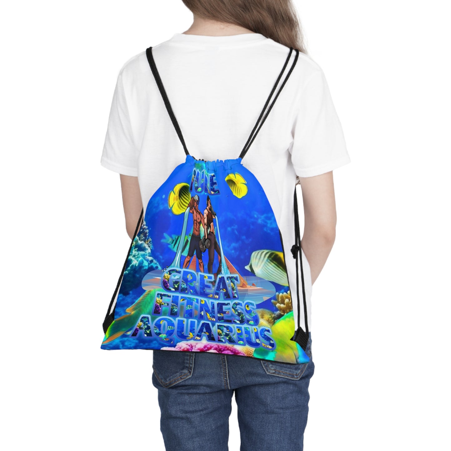 Outdoor Drawstring Bag Aquarius