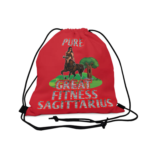 Outdoor Drawstring Bag Red Female Sagittarius