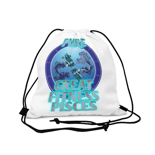 Outdoor Drawstring Bag White Female Pisces