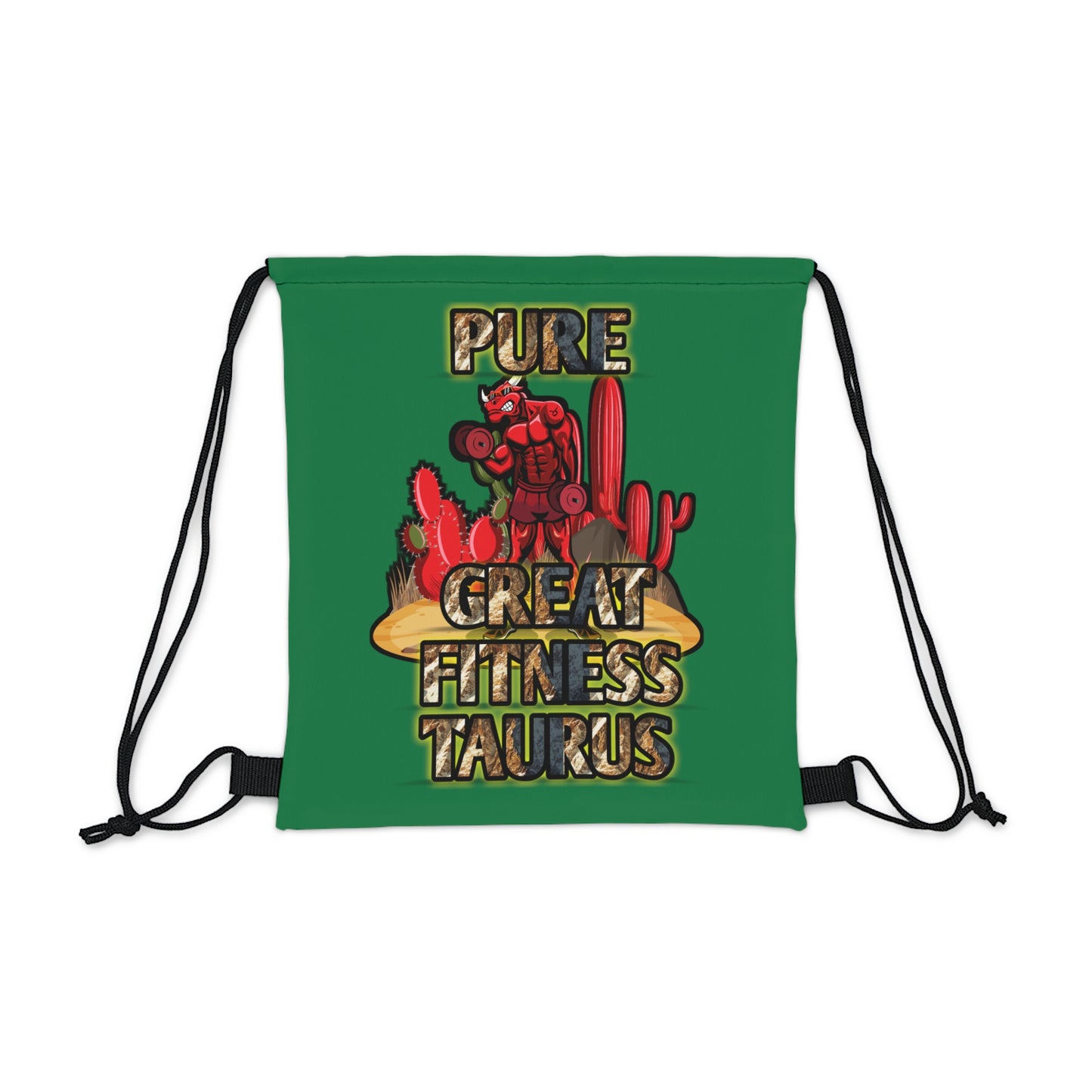 Outdoor Drawstring Bag Green Male Taurus