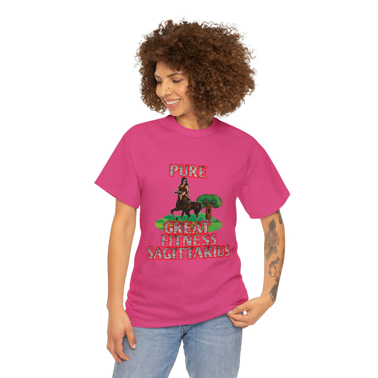 Unisex Heavy Cotton Tee Female Sagittarius