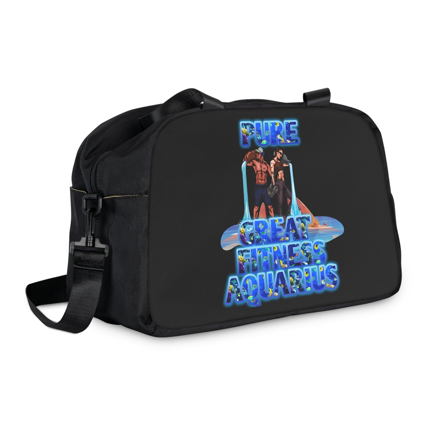 Fitness Handbag Black Aquarius