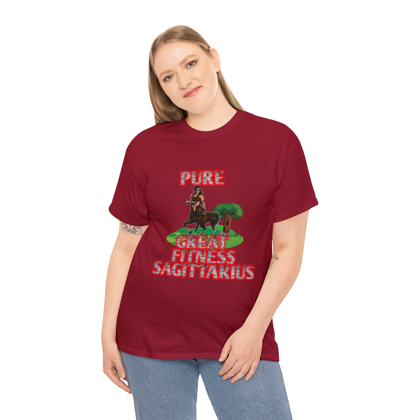 Unisex Heavy Cotton Tee Female Sagittarius