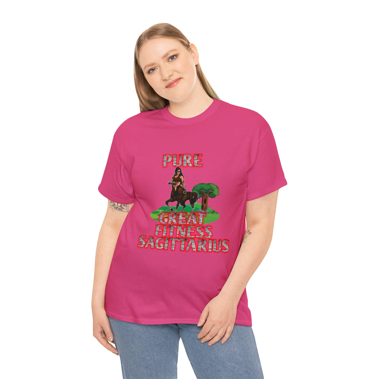 Unisex Heavy Cotton Tee Female Sagittarius