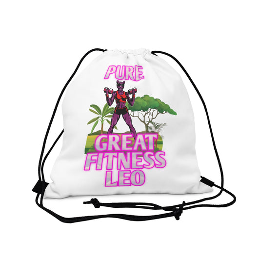 Outdoor Drawstring Bag White Female Leo