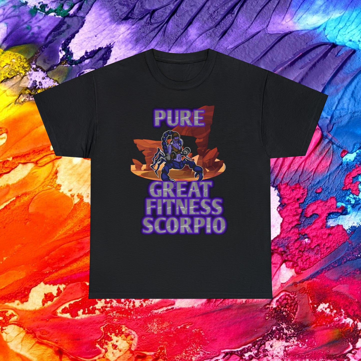 Unisex Heavy Cotton Tee Female Scorpio