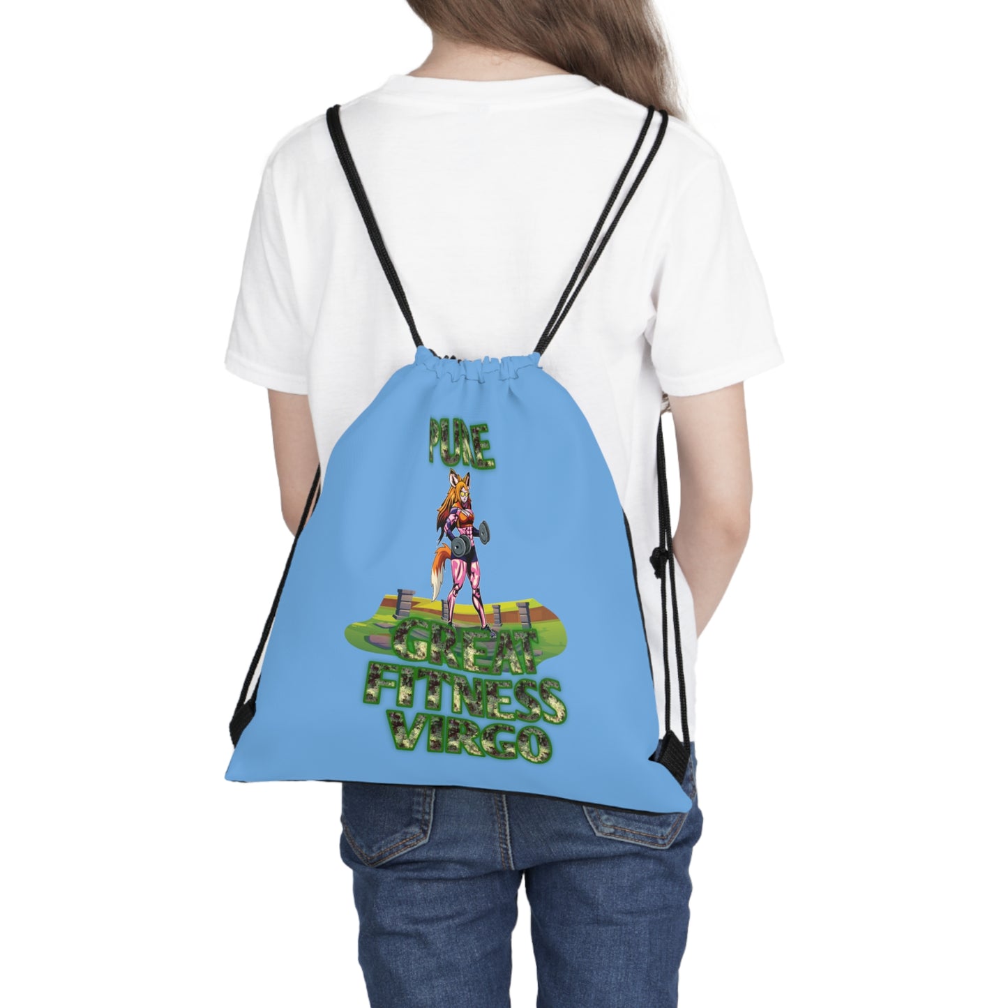 Outdoor Drawstring Bag Blue Female Virgo