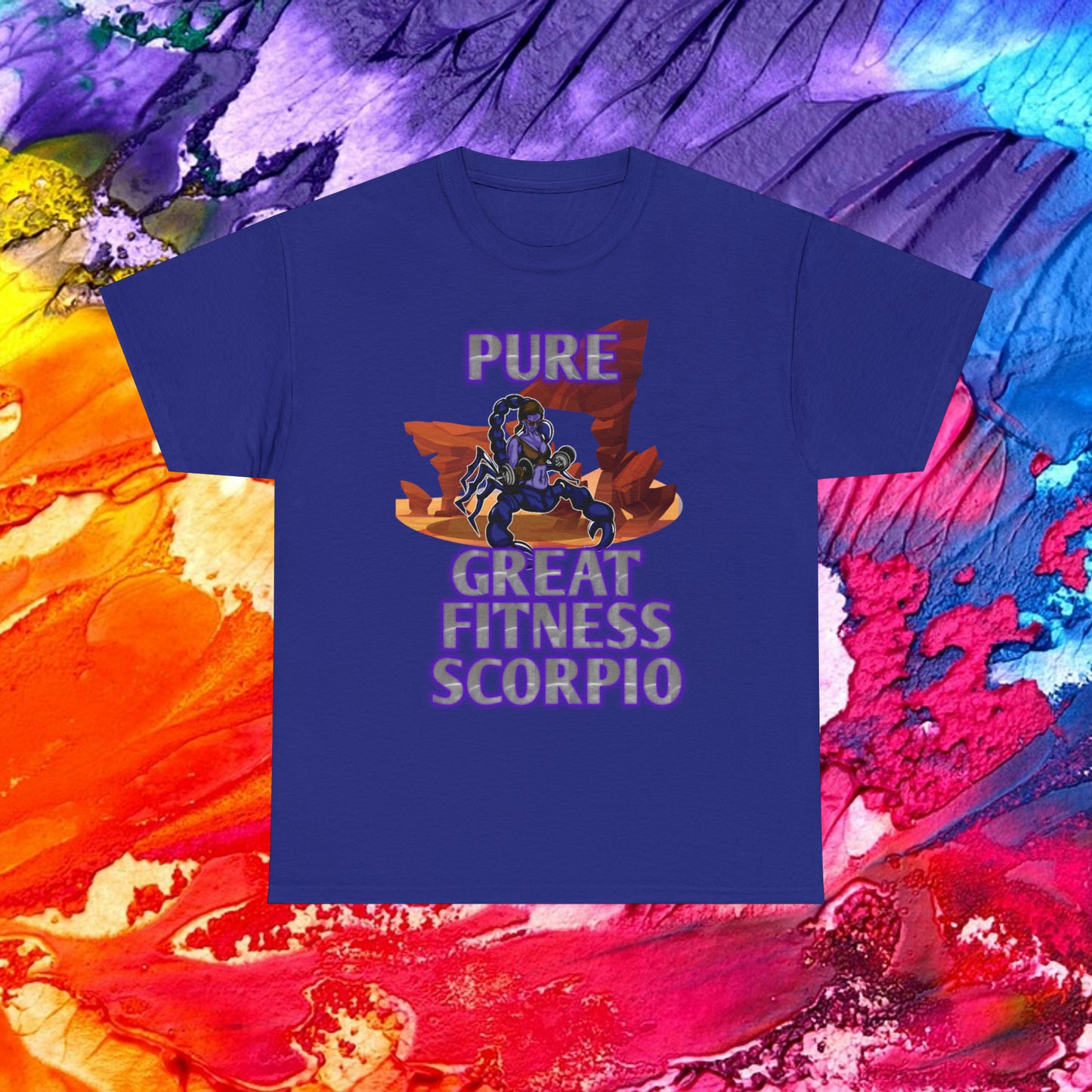 Unisex Heavy Cotton Tee Female Scorpio