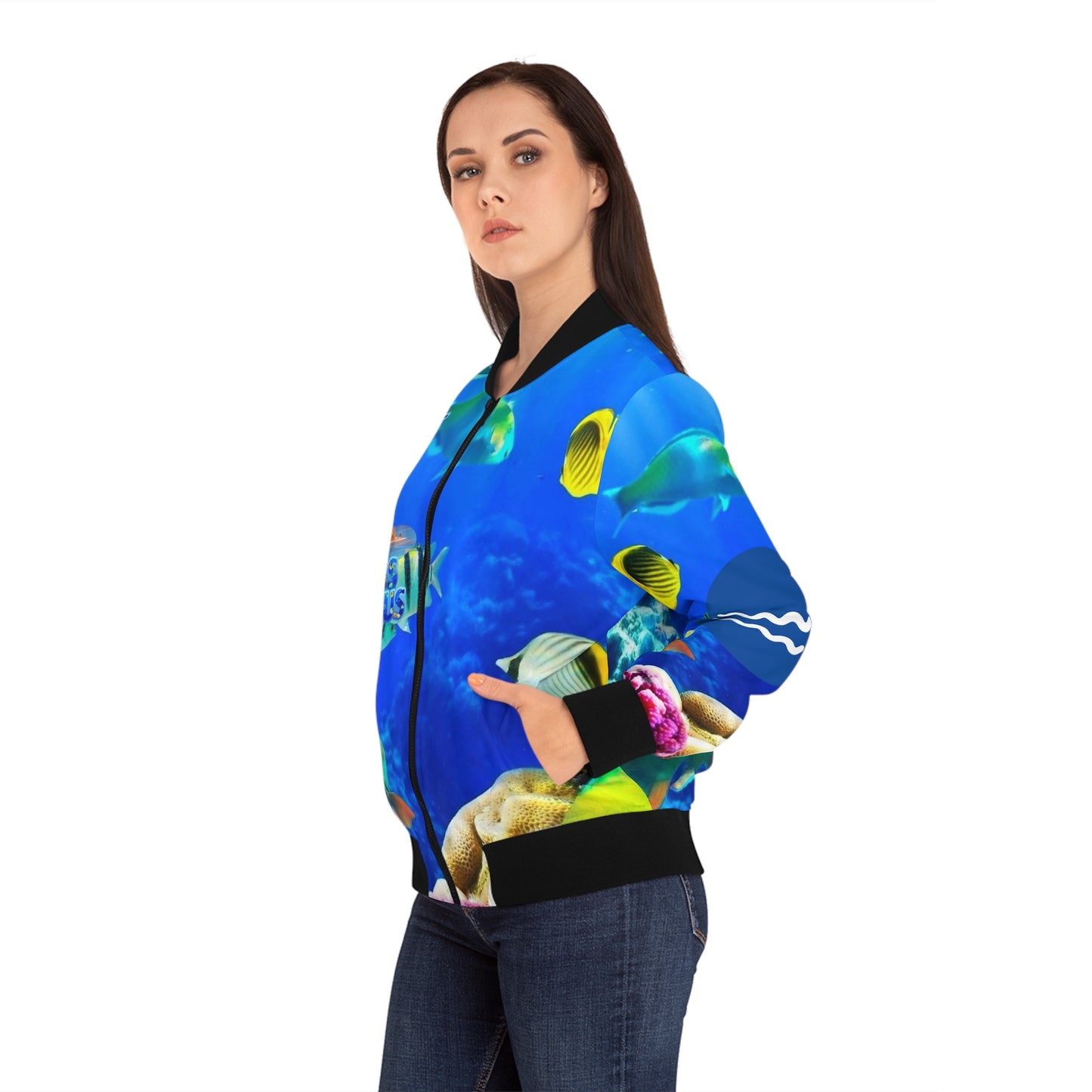 Women's Bomber Jacket Aquarius