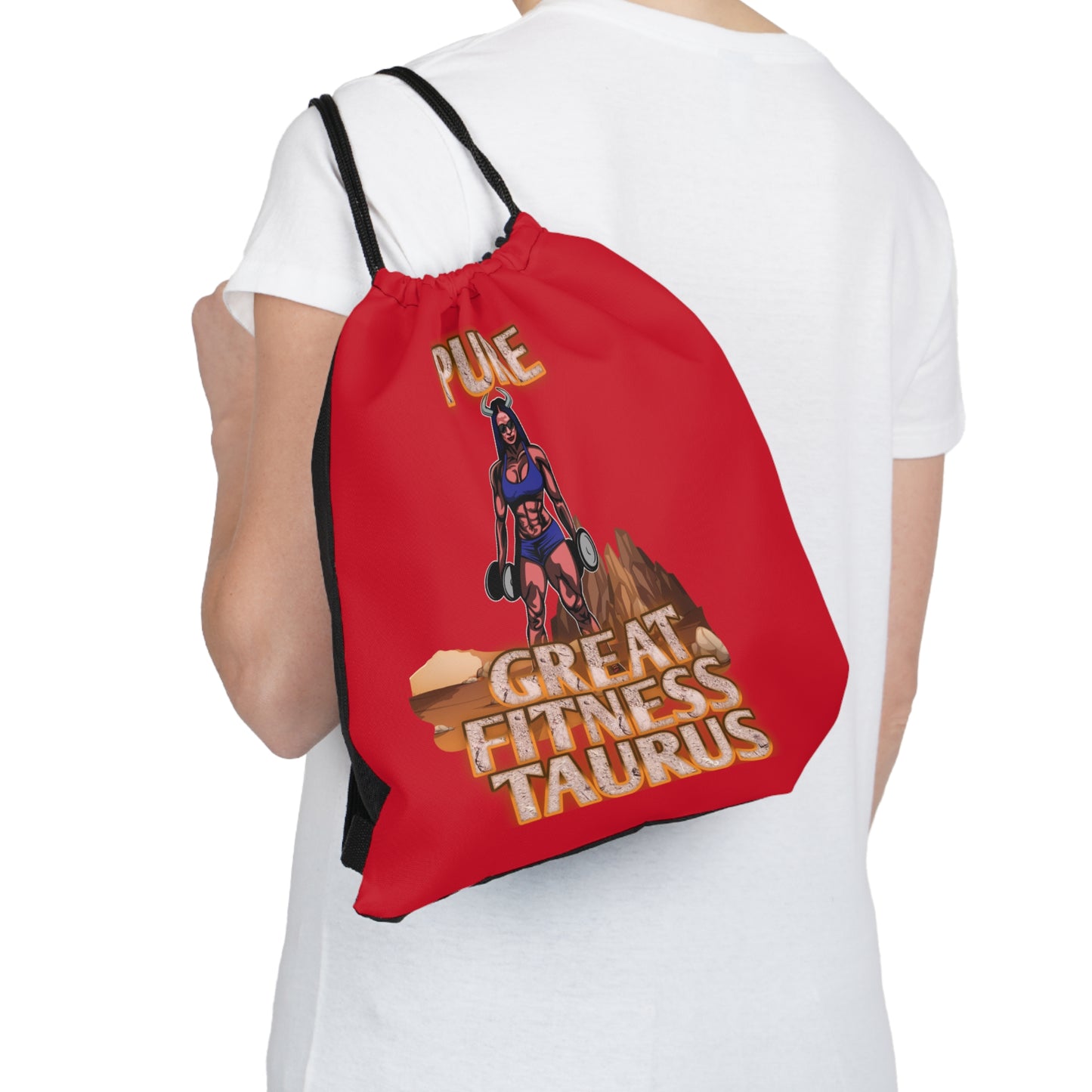 Outdoor Drawstring Bag Red Female Taurus